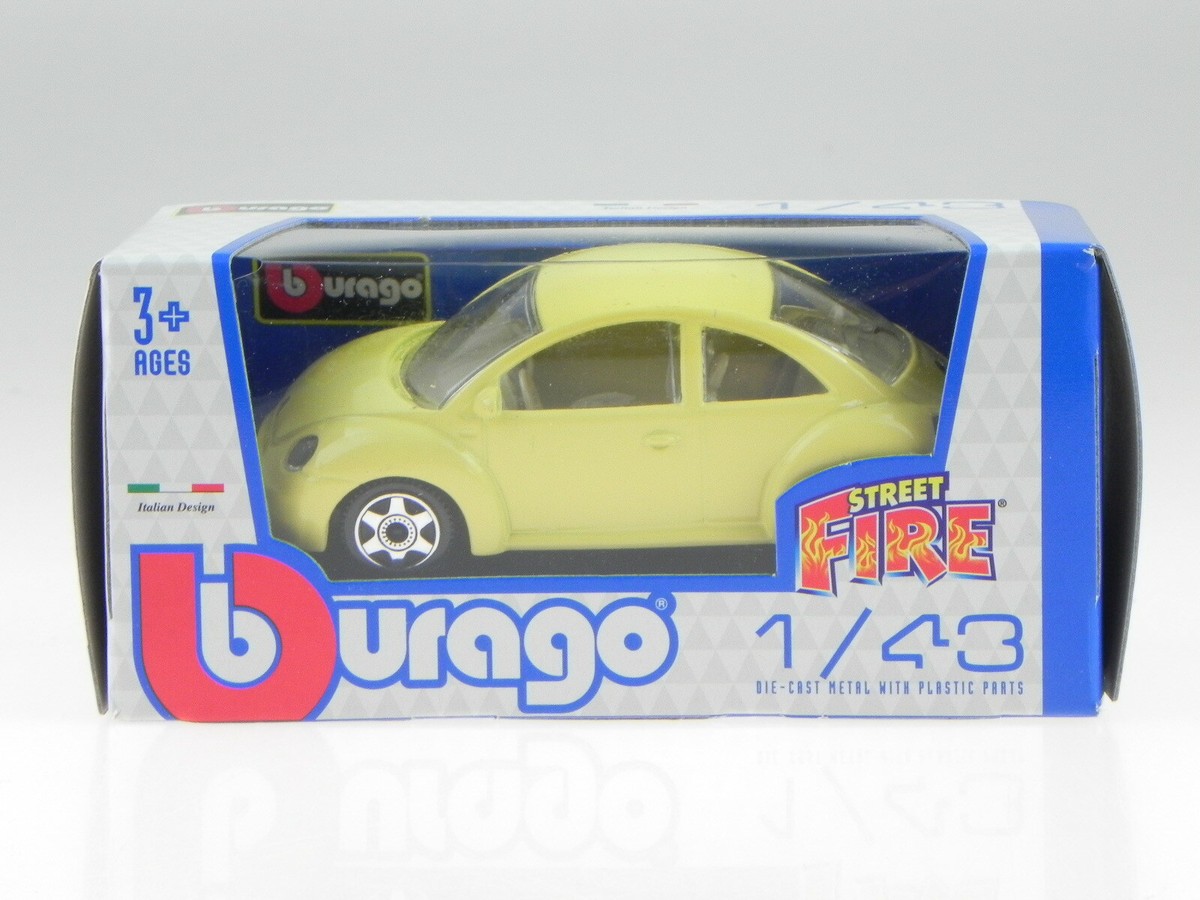 VW New Beetle yellow diecast model car 30057 Bburago 1:43 | eBay