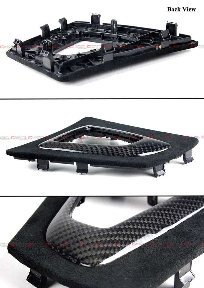 PARA BMW F30 F32 F36 FIBRA DE CARBONO CAMURÇA DCT CÂMBIO CONSOLE ACABAMENTO SUBSTITUIÇÃO - Imagem 3 de 4