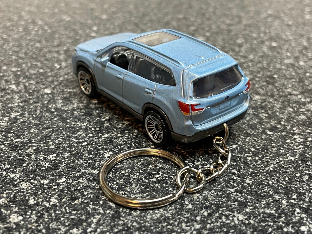 Subaru Forester Blue Keychain Matchbox Hot Wheels Outback - Main Image