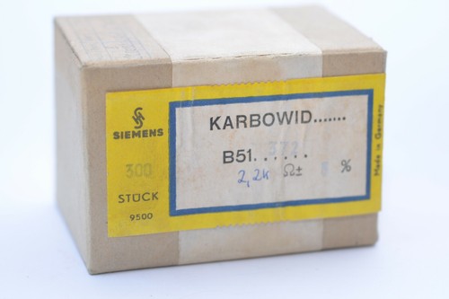 10x of 1960s Siemens Karbowid Resistor, 2.2 kOhms, 0.25 W f. Klangfilm Amps, NOS - Picture 7 of 8