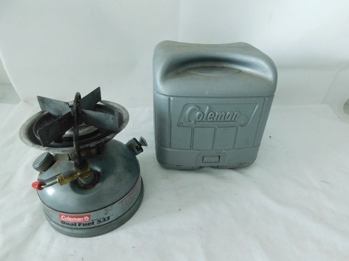 Coleman Dual Fuel Modell 533 Kocher mit Kunststoffkoffer ~ Camping Angeln Wandern
