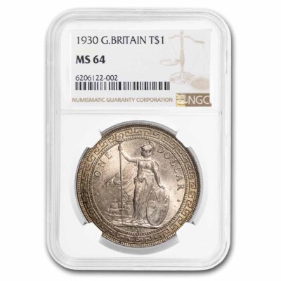 1930-B Great Britain Trade Dollar MS-64 NGC | eBay