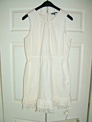 Peter Som for DesigNation Women's Size 12 Antique White Eyelet