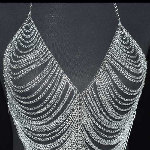 Metal Chain Body Jewelry Layered Bodysuit Sexy Underwear Bodies Hip
