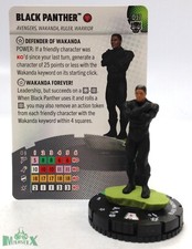 Heroclix Black Panther set Black Panther 017 Uncommon figure w/card