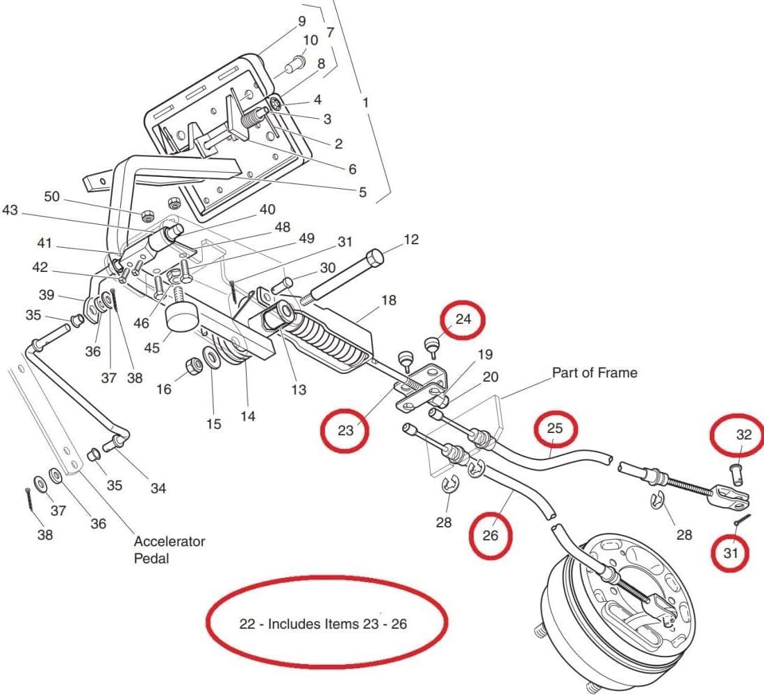 EZGO TXT Brake Cable Set Passenger and Driver Side Stainless Steel Core