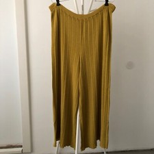 VINTAGE PLEATED PALAZZO KNIT PANTS SIZE M