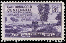 Scott # 954 - 1948 - ' Sutter's Mill, Coloma, Cal. '