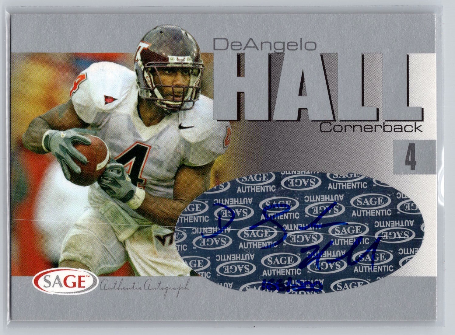 DeAngelo Hall SA-GE Autographs #A15 Silver