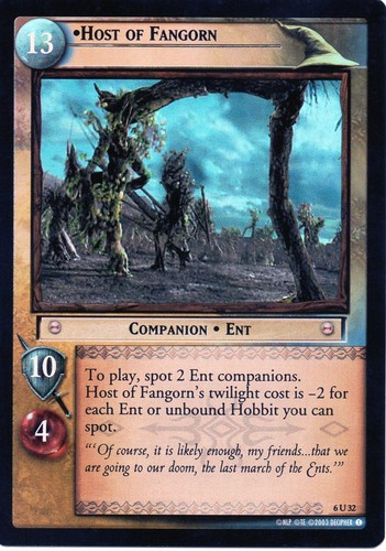 Lord Of The Rings Ents Of Fangorn CCG's Individual Trading Cards - Picture 31 of 116