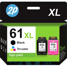 61 XL Black Color Ink Printer For HP ENVY 4500 4501 4502 4504 5530 5531 5535 Lot