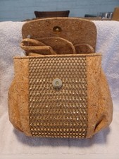 Stuart Weitzman "nail Up" Cork Shoulder Purse With Dust Bag - With Tags