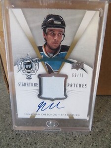JONATHAN CHEECHOO 2007 UD The Cup, auto 69/75 GU SIGNATURE PATCHES/TIN/BOX