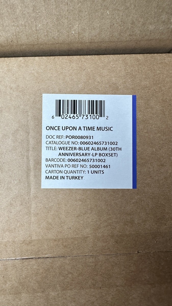 WEEZER Blue 30th Anniversary Super Deluxe Vinyl Box Set In Hand | eBay