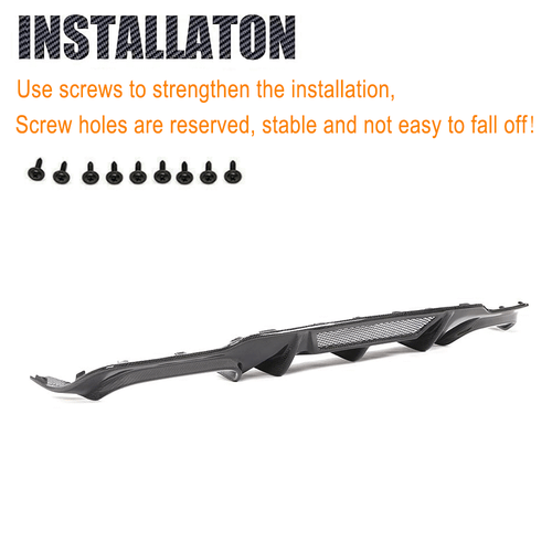 Difusor de carbono para Mercedes W204 C63 AMG 2012-18 difusor trasero alerón difusor - Imagen 7 de 10