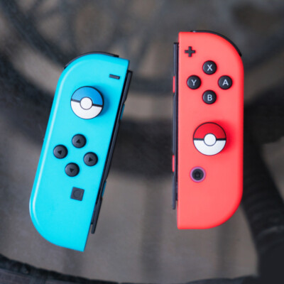 For Nintendo Switch / OLED / Lite Silicone Thumb Grips Analog Stick Caps 4PCS