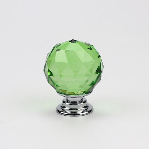 1-24 Diamond Crystal Ball Glass Door Knob Drawer Kitchen Cupboard Cabinet Handle - Picture 10 of 13