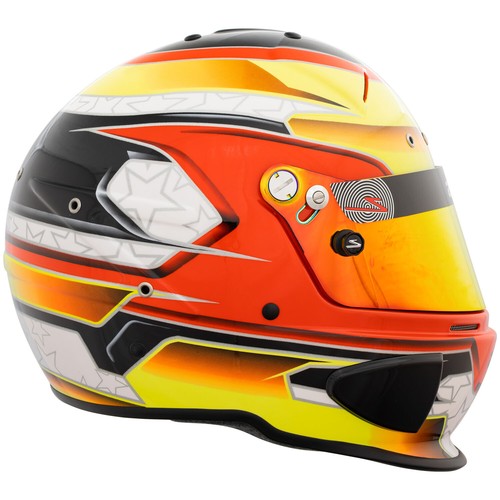 Zamp Helmet RZ70E Hans Hybrid Compatible Holes Snell 2020 Approved ORCi Karting - Picture 16 of 31