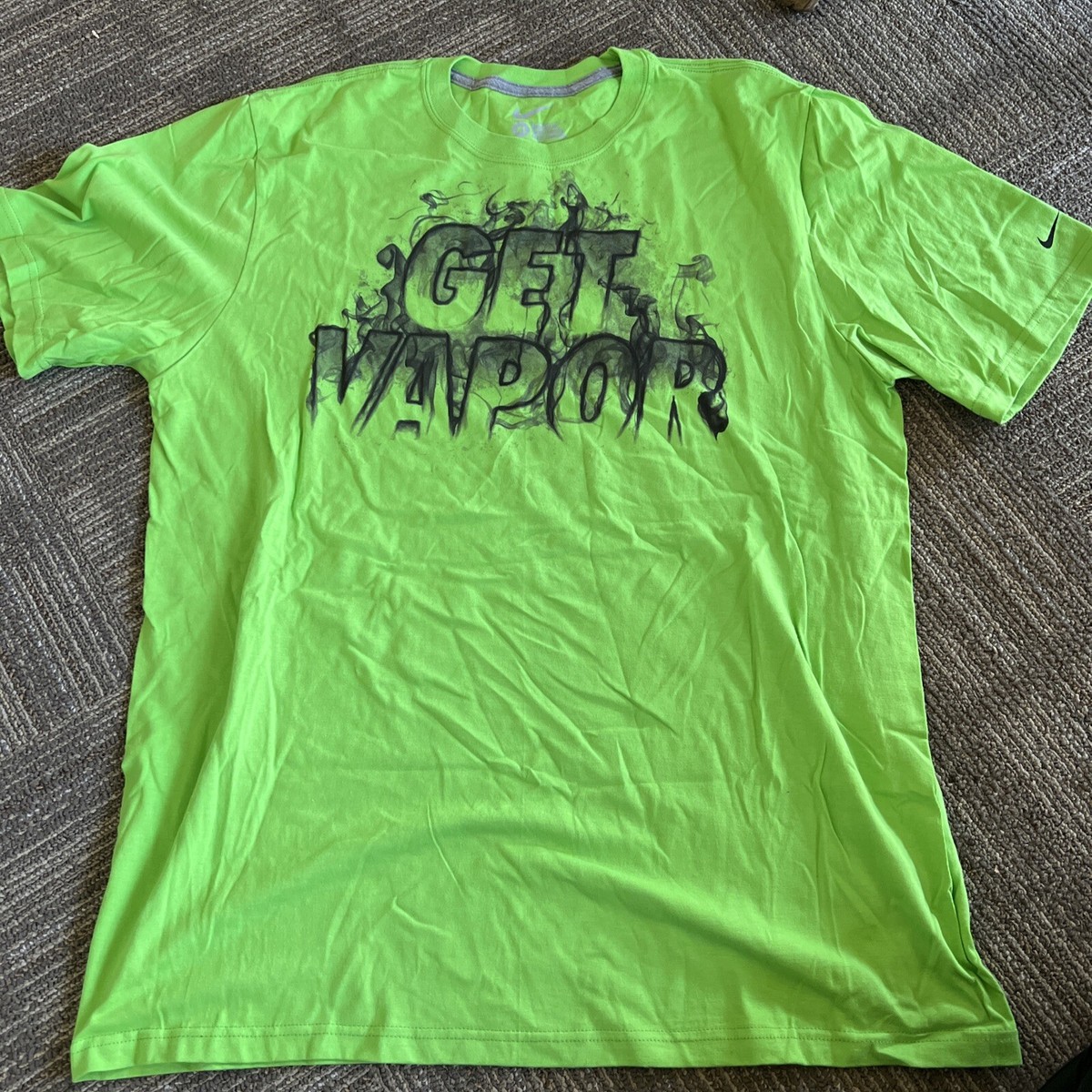 Nike Get Vapor Bright Green Men XL Sports T Shirt | eBay