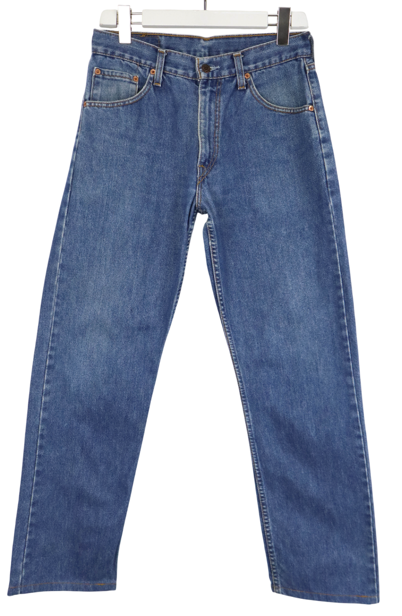 Levi's 521 02 Men's Jeans W32 L29 Straight Fit Blue Denim Zipper