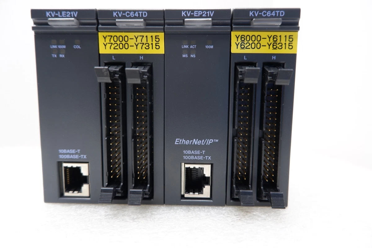 Keyence KV-LE21V + KV-C64TD X2 + KV-EP21V Set Module