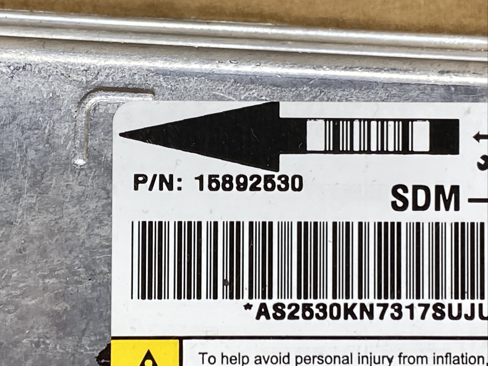 2008 Chevy Tahoe Yukon Avalanche Safety Module OEM 15892530 | eBay