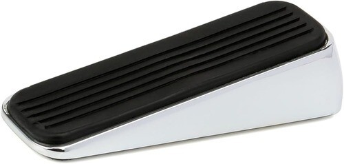 2 Stainless Steel Door Stopper, Heavy Duty Metal Door Wedge with Rubber Bump - Picture 3 of 6