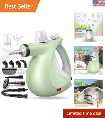 Effortless Handheld Steam Cleaner   Rapid Heating & Safe for Kids and Pets