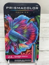Prismacolor Premier Colored Pencils, 24 pencils, Soft core, New in tin