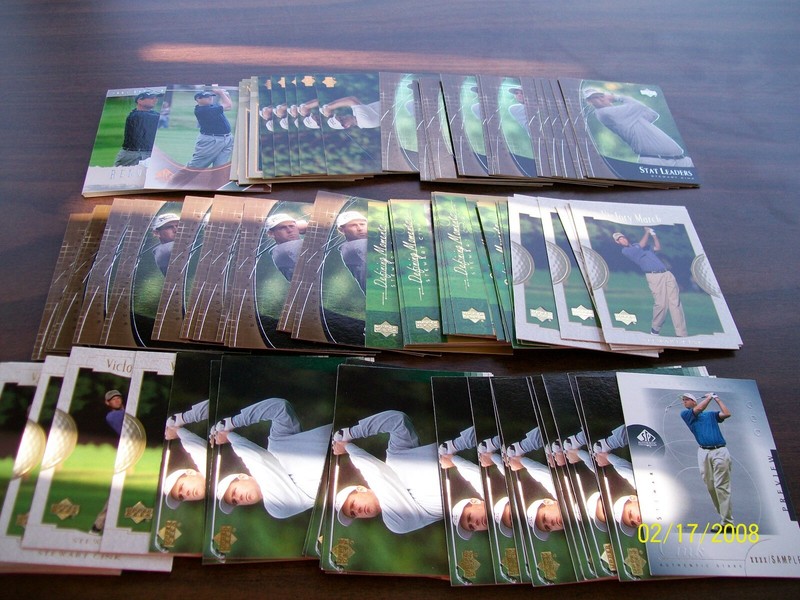 Stewart Cink Golf Cards 90 Various Cards only $0.10 each