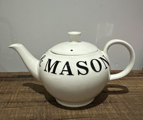 FORTNUM & MASON TEAPOT PICCADILLY SINCE 1707 Made in England by Burleigh UNUSED - Picture 2 of 10