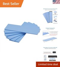 Eco-Friendly 6-Pack Blue Thermal Conductive Silicone Pads for Efficient Cooling