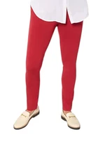 Women with Control Women's Luxe Ponte Slim Leg Ankle Pants Red