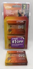 Lot of 3 TDK DVC 60 Mini DV Digital Video Superior Grade BRAND NEW SEALED
