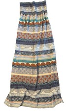 Gap Women’s Xl Sleeveless Maxi Dress Sundress Ruched Top Bohemian Print