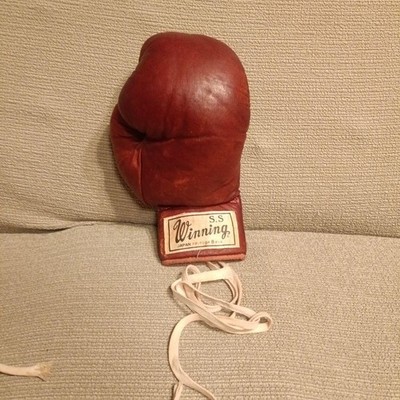 Vintage Boxing Gloves Winning Old Logo 8oz Red Lace type FP700P | eBay
