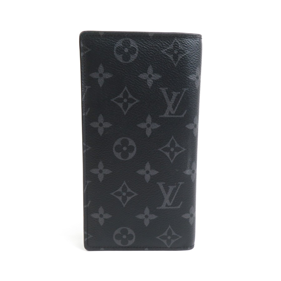 Auth LOUIS VUITTON Monogram Eclipse Brazza Long W… - image 2
