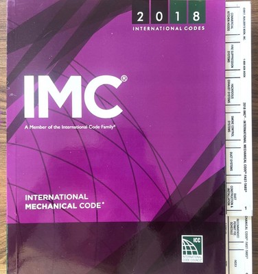 IMC -2018 INTERNATIONAL MECHANICAL CODE BOOK WITH FREE TABS SET