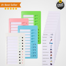 4 Pieces Chores Chart For Kids Chore Chart, Sliding Routine Chart To Do List, My