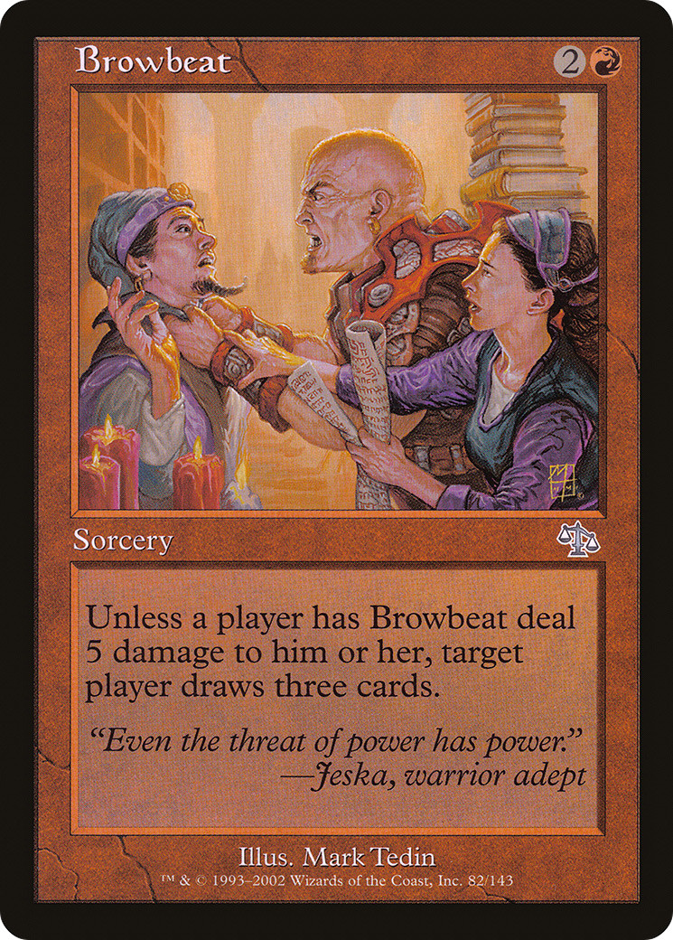 Browbeat #82 (MP) Judgment JUD Magic MTG