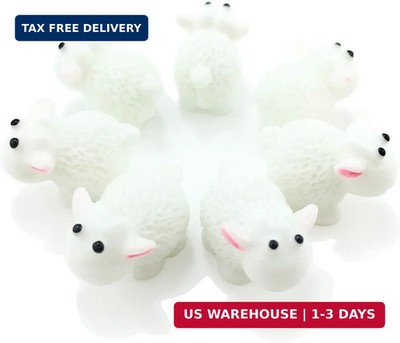 7Pcs Miniature Garden Herd of Sheeps