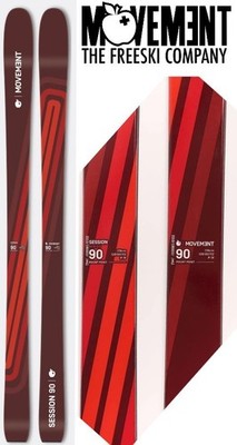 new 24/25 MOVEMENT Session 90 hybrid freeride ski 178 cm backcountry in bounds
