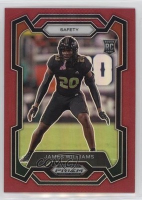 2024 Panini Prizm Draft Picks Red Prizm 18/299 James Williams #181 0ud4