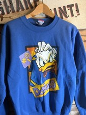 90s Donald Duck Disney Crewneck Sweatshirt Size S Multicolored Made In USA