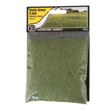 Woodland Scenics Static Grass Medium Green 4mm WOOFS618 Train Scenery Non Scale