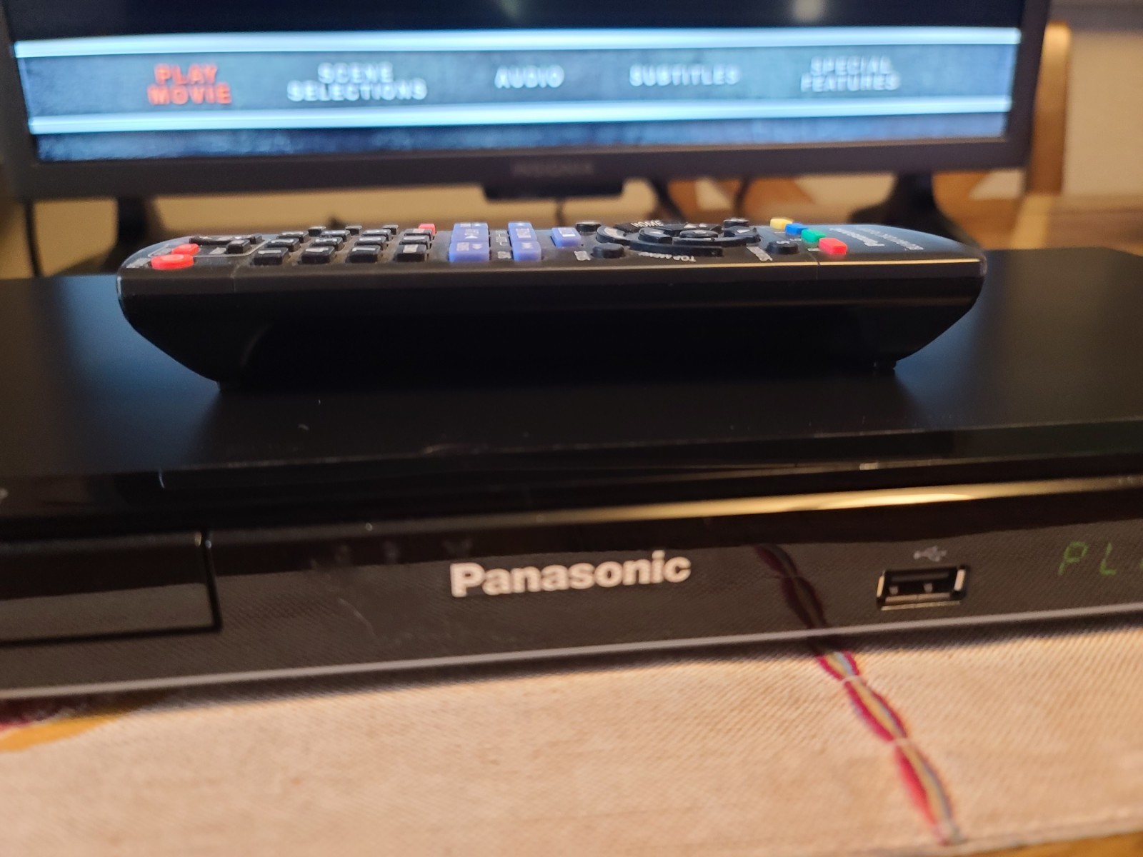 Panasonic DMP-BD755 Blu-ray DVD Player with Remote Control for TV