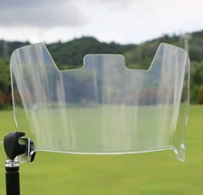CLEAR Full Size Football Helmet Visor, Eye Shield With Quick Clips