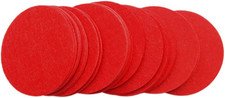 3 Inch Red 30Pc Stiff Felt Circles