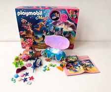 Playmobil Magic 70095 Meerjungfrauen-Unterwasserwelt Spielset Muschel mit Licht