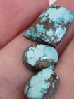 Dry Creek Matched Set OLD STOCK Natural Nevada High Grade Turquoise Cabochon Lot — photo 1